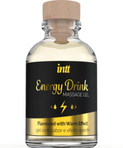 INTT MASSAGE  ORAL SEX - MASSAGE GEL WITH FLAVORED ENERGY CA DRINK AND HEATING EFFECT