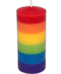 PRIDE - BIG CANDLE WITH LGBT FLAG