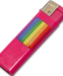 PRIDE - LIGHTER FUSCIA WITH LGBT FLAG