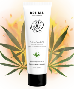 BRUMA - SATIVA SEED OIL SLIDING GEL WARMING CANNABIS FLAVOR 100 ML