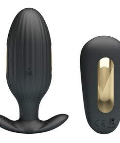 PRETTY LOVE - KELLY PLUG ANAL RECHARGEABLE VIBRATOR BLACK