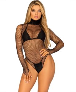 LEG AVENUE - TEDDY HIGH NECK