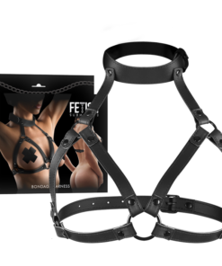 FETISH SUBMISSIVE BONDAGE - ADJUSTABLE CHEST HARNESS