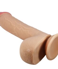 PRETTY LOVE - SLIDING SKIN SERIES REALISTIC DILDO WITH SLIDING SKIN SUCTION CUP FLESH 23.4 CM