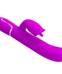 PRETTY LOVE - RABBIT VIBRATOR WITH LICKING FUCHSIA