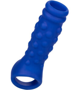 CALEXOTICS - ADMIRAL BEADED PENIS COVER LIQUID SILICONE BLUE