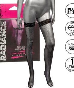 CALEXOTICS - RADIANCE THIGH HIGH STOCKINGS RHINE PLUS SIZE