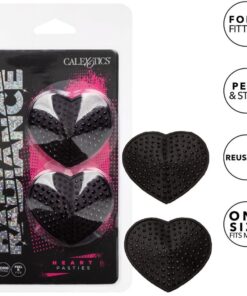 CALEXOTICS - RADIANCE HEART-SHAPED JEWEL NIPPLE SHIELDS