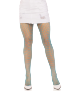 LEG AVENUE - LYCRA FISHNNET PANTYHOSE BLUE