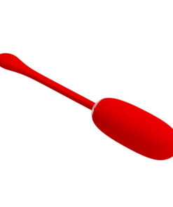 PRETTY LOVE - JULIUS WATERPROOF-RECHARGEABLE VIBRATING EGG RED