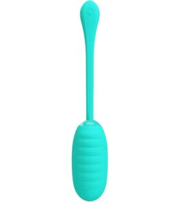 PRETTY LOVE - KIRK RECHARGEABLE VIBRATING EGG AQUA GREEN