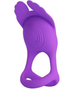 PRETTY LOVE - SILAS VIBRANT PENIS RING 7 VIBRATIONS PURPLE SILICONE