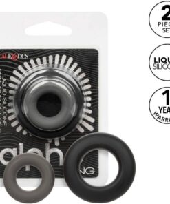 CALEXOTICS - ALPHA PROLONG SET OF 2 RING GREY
