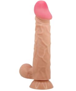 PRETTY LOVE - SLIDING SKIN SERIES REALISTIC DILDO WITH SLIDING SKIN SUCTION CUP 24 CM