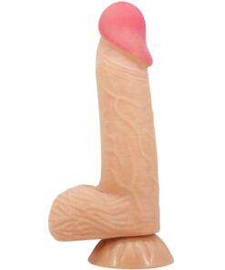 PRETTY LOVE - SLIDING SKIN SERIES REALISTIC DILDO WITH SLIDING SKIN SUCTION CUP 20.6 CM