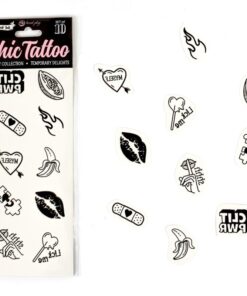 SECRET PLAY - SET OF 10 CANDY COLLECTION TEMPORARY TATTOOS
