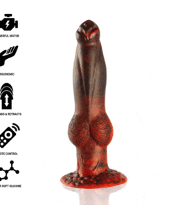 EPIC - PROMETHEUS DILDO TITAN IN FLAMES RECHARGEABLE REMOTE CONTROL