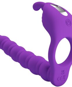 PRETTY LOVE - BLACKNEY PENIS RING WITH LILA VIBRATOR PLUG