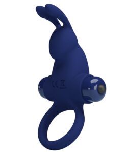 PRETTY LOVE - JIRO RABBIT RING WITH VIBRATION BLUE