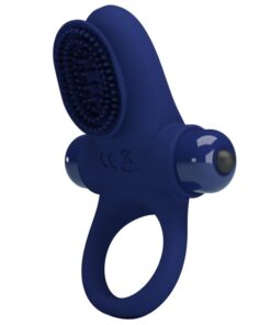 PRETTY LOVE - PALLE RING WITH VIBRATION BLUE