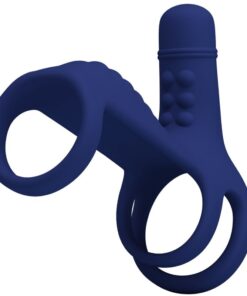 PRETTY LOVE - ELISH VIBRATING RING WITH EXTENSION BLUE