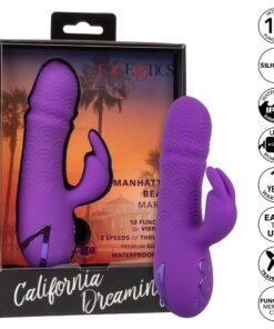 CALEXOTICS - MANHATTAN BEACH MARVEL VIBRATOR RABBIT PURPLE BY CALIFORNIA DREAMING
