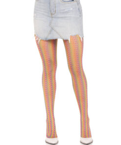 LEG AVENUE - MULTICOLOR CROCHET STOCKINGS