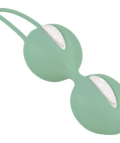 FUN FACTORY - SMARTBALLS DUO PELVIC BALLS WHITE / GREEN PISTACHIO