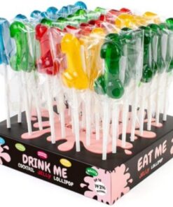 SECRETPLAY - DISPLAY ASSORTMENT PENIS LOLLIPOPS WITH ALCOHOL 40 UNITS