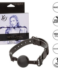 CALEXOTICS - NOCTURNAL BALL GAG SILICONE BLACK