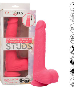 CALEXOTICS - STUDS REALISTIC VIBRATOR 10 VIBRATIONS PINK