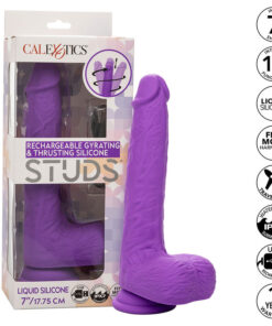 CALEXOTICS - STUDS RECHARGEABLE AND ROTATING VIBRATOR 10 VIBRATIONS PURPLE