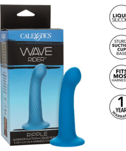 CALEXOTICS - WAVE RIDER RIPPLE ANAL PLUG BLUE