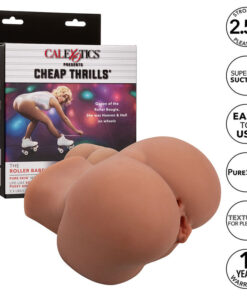 CALEXOTICS - THE ROLLER BABE DOUBLE REALISTIC MASTURBATOR FLESH