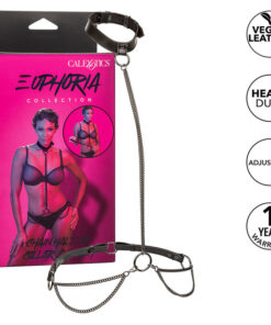 CALEXOTICS - EUPHORIA CHAIN HALTER COLLAR  LEASH