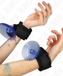 KINK - SUCTION CUP WRIST RESTRAINTS BLACK 29-40 CM X 5 CM