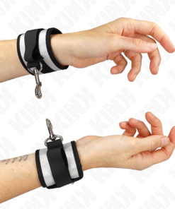 KINK - NEOPRENE WRIST CUFFS GREY 23 X 5 CM