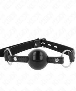 KINK - TPE BALL 4 CM GAG WITH BLACK LOCK 60 x 2 CM