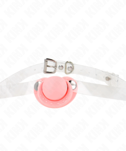 KINK - PINK PACIFIER SHAPED GAG 5.5 x 4 CM ADJUSTABLE 43-60 CM