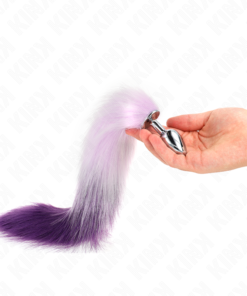 KINK - ANAL PLUG SIZE S 7 X 3 CM WITH SYNTHETIC TAIL 40 CM PURPLE