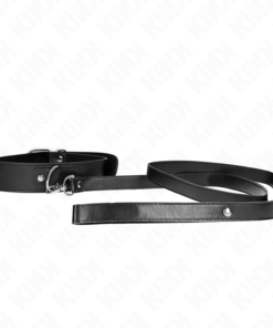 KINK - NECKLACE WITH BELT 116 CM BLACK STRAP ADJUSTABLE 32-50 CM X 8 CM