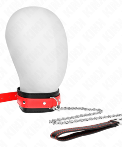 KINK - NECKLACE WITH RED STRAP 65 CM AJUSTABLE 36-43 CM X 5 CM