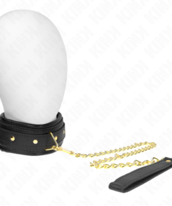 KINK - NECKLACE WITH SPONGE IMITATION LEATHER STRAP MODEL 1 ADJUSTABLE 37-54 CM X 3 CM