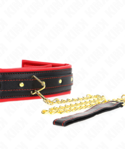 KINK - NECKLACE WITH SPONGE IMITATION LEATHER STRAP MODEL 2 ADJUSTABLE 37-54 CM X 3 CM