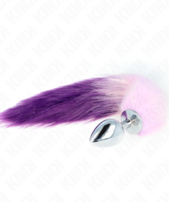 KINK - ANAL PLUG SIZE L 10 X 4 CM WITH SYNTHETIC TAIL 40 CM PURPLE