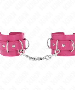 KINK - 3 D-RING WRIST RESTRAINTS ADJUSTABLE PINK 17.5-25 CM X 6 CM