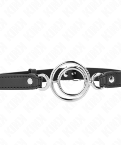 KINK - GAG WITH MULTIPLE O-RINGS 5 CM BLACK 63 X 2.5 CM