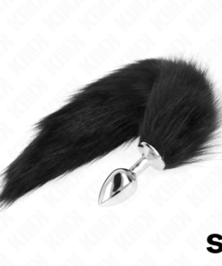 KINK - ANAL PLUG SIZE S 7 X 3 CM WITH SYNTHETIC TAIL 40 CM BLACK