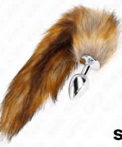 KINK - ANAL PLUG SIZE S 7 X 3 CM WITH SYNTHETIC TAIL 40 CM BROWN
