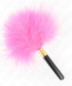 KINK - FUCHSIA GOLD METAL TICKLE FEATHERS 18 CM